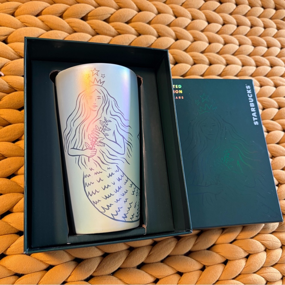 Starbucks Iridescent Mermaid Tumbler anniversary edition
